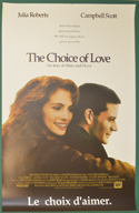 Choice Of Love (The) <p><i> (Original Belgian Movie Poster) </i></p>