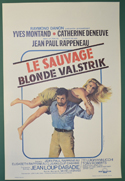 Le Sauvage <p><i> (Original Belgian Movie Poster) </i></p>