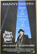 Other People's Money <p><i> (Original Belgian Movie Poster) </i></p>