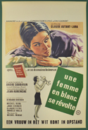 Une Femme En Blanc Se Revolte <p><i> (Original Belgian Movie Poster) </i></p>
