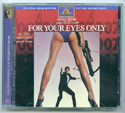 007 : FOR YOUR EYES ONLY Original CD Soundtrack (front)