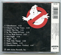 GHOSTBUSTERS Original CD Soundtrack (back)