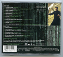 THE MATRIX RELOADED Original CD Soundtrack (back)