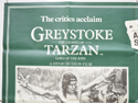 GREYSTOKE : THE LEGEND OF TARZAN (Top Left) Cinema Quad Movie Poster