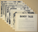 Bawdy Tales <p><a> Set of 8 Original Black and White Front Of House Stills / Lobby Cards  </i></p>