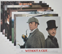 WITHOUT A CLUE (Full View) Cinema Set of Colour FOH Stills / Lobby Cards 