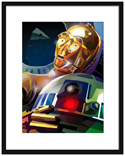 R2D2 AND C3PO -  STAR WARS : FRAMED ABSTRACT ART - Liam Brazier