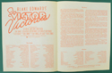 VICTOR VICTORIA – Synopsis / Credits Booklet - Inside