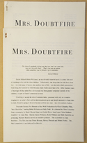 MRS DOUBTFIRE Original Cinema Press Kit – Production Info