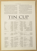 TIN CUP Original Cinema Press Kit – Synopsis