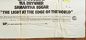 THE LIGHT AT THE EDGE OF THE WORLD – 3 Sheet Poster CREASE