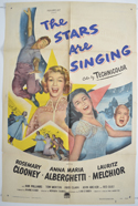 THE STARS ARE SINGING Cinema One Sheet Movie Poster
