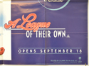 A LEAGUE OF THEIR OWN (Bottom Right) Cinema Quad Movie Poster