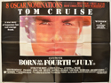 BORN ON THE FOURTH OF JULY Cinema Quad Movie Poster