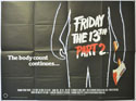 FRIDAY THE 13TH PART 2 Cinema Quad Movie Poster