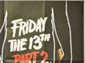 FRIDAY THE 13TH PART 2 (Top Right) Cinema Quad Movie Poster
