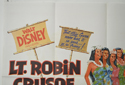 LT. ROBIN CRUSOE U.S.N. (Top Left) Cinema Quad Movie Poster