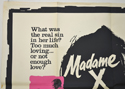 MADAME X (Top Left) Cinema Quad Movie Poster