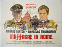 MASSACRE IN ROME Cinema Quad Movie Poster