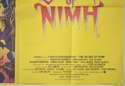 THE SECRET OF NIMH (Bottom Right) Cinema Quad Movie Poster