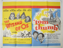 THE WIZARD OF OZ / TOM THUMB Cinema Quad Movie Poster