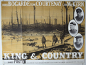 KING AND COUNTRY Cinema Quad Movie Poster