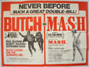 BUTCH CASSIDY AND THE SUNDANCE KID / M.A.S.H. Cinema Quad Movie Poster