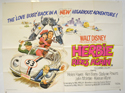 HERBIE RIDES AGAIN Cinema Quad Movie Poster