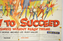 HOW TO SUCCEED IN BUSINESS WITHOUT REALLY TRYING (Bottom Right) Cinema Quad Movie Poster