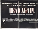 DEAD AGAIN (Bottom Left) Cinema Quad Movie Poster