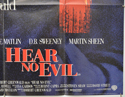 HEAR NO EVIL (Bottom Right) Cinema Quad Movie Poster