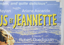 MARIUS ET JEANNETTE (Top Right) Cinema Quad Movie Poster
