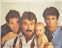 THREE MEN AND A BABY (Top Left) Cinema Quad Movie Poster