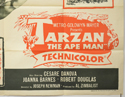 TARZAN THE APE MAN (Bottom Right) Cinema Quad Movie Poster