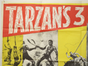 TARZAN’S THREE CHALLENGES (Top Left) Cinema Quad Movie Poster