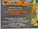 THE BLACK CAULDRON (Bottom Left) Cinema Quad Movie Poster