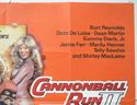 THE CANNONBALL RUN II (Top Right) Cinema Quad Movie Poster