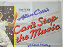 CAN’T STOP THE MUSIC (Top Right) Cinema Quad Movie Poster