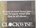 CLOCKWISE (Top Right) Cinema Quad Movie Poster
