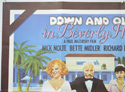 DOWN AND OUT IN BEVERLY HILLS (Top Left) Cinema Quad Movie Poster