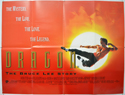 DRAGON : THE BRUCE LEE STORY Cinema Quad Movie Poster