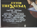 ENTER THE NINJA (Bottom Left) Cinema Quad Movie Poster