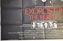 EXORCIST II : THE HERETIC (Bottom Left) Cinema Quad Movie Poster