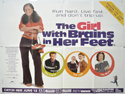 THE GIRL WITH BRAINS IN HER FEET Cinema Quad Movie Poster