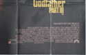 THE GODFATHER PART III (Bottom Right) Cinema Quad Movie Poster