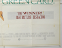 GREEN CARD (Bottom Right) Cinema Quad Movie Poster