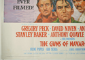 THE GUNS OF NAVARONE (Bottom Left) Cinema Quad Movie Poster