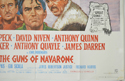 THE GUNS OF NAVARONE (Bottom Right) Cinema Quad Movie Poster