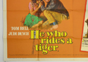 HE WHO RIDES A TIGER / THE GREAT SIOUX MASSACRE (Bottom Left) Cinema Quad Movie Poster
