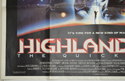 HIGHLANDER II : THE QUICKENING (Bottom Left) Cinema Quad Movie Poster